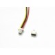 Micro JST SH 1.0mm 3-Pin Female Connector with Wire and Male