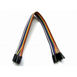 10pcs Dupont Wire Color Jumper Cable 2.54mm 1P-1P