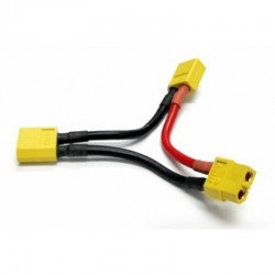 XT60 Battery harness for 2 packs in series (14AWG silicon wire)