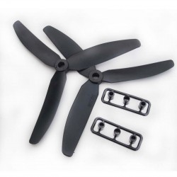 2 Pairs 5030 3-Blade Prop CW CCW for Mini QAV250 - black (4pcs)