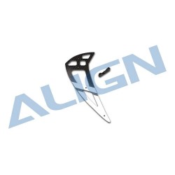 Align 550L Carbon Fiber Vertical Stabilizer-White - H55T002XXW