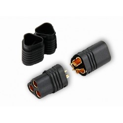 MT60 3 Pole Motor / ESC Connector Set Black Male - Female
