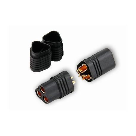 MT60 3 Pole Motor / ESC Connector Set Black Male - Female
