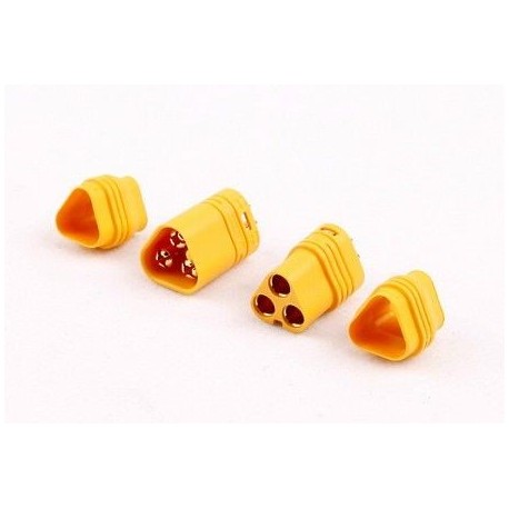 MT60 3 Pole Motor / ESC Connector Set 12AWG Male - Female