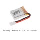 JJRC H8 3.7V 150mAh Mini Lipo Battery