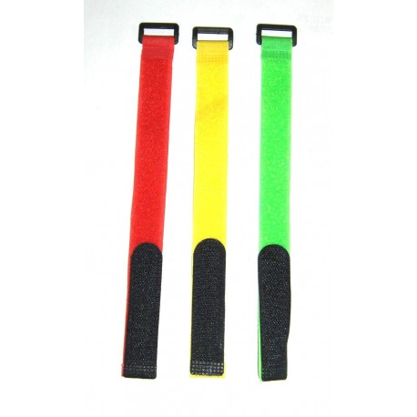 30cm LiPo Battery Tie Down Strap for RC (3pcs) COLORS