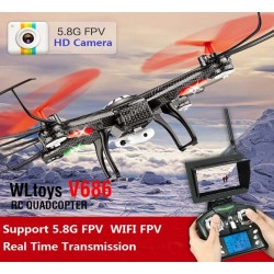 V686 4CH 5.8GHz RC Quadcopter Drone w/2MP FPV Camera
