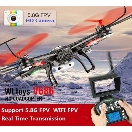 V686 4CH 5.8GHz RC Quadcopter Drone w/2MP FPV Camera