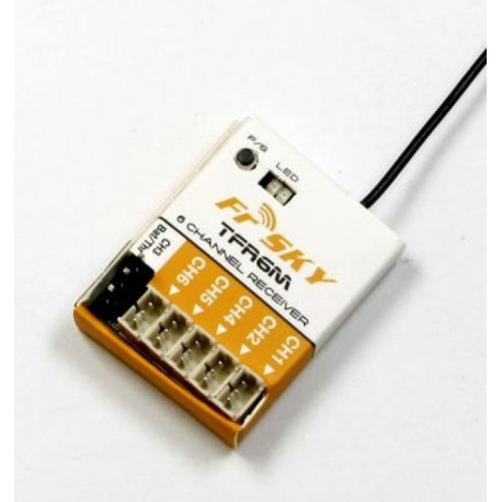 FrSky TFR6M 2.4Ghz 6CH Micro Receiver FASST Compatible