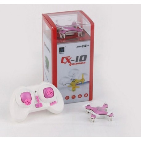 CX-10 Mini 2.4G 4CH RC w/6 Axis Gyro Quadcopter (Pink)