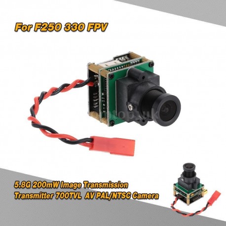 Integrated 5.8G 200mW Transmitter & 700TVL AV Camera