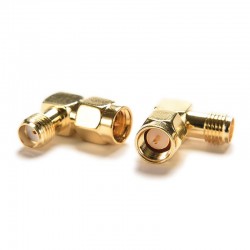 SMA Male To SMA Female Jack RF Connector 90 Degree Angle