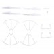 Syma X5C Landing Gear/Propeller/Propeller Protector - White