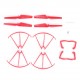 Syma X5C Landing Gear/Propeller/Propeller Protector - RED