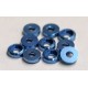 finishing c metal washer for 3mm screws (10pcs) in BLUE - T-REX