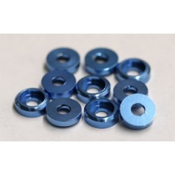 finishing c metal washer for 3mm screws (10pcs) in BLUE - T-REX