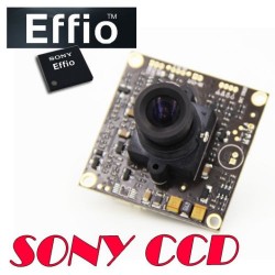 700TVL 1/3" SONY Effio-E CCD II Color Camera Board OSD 