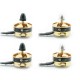 4pcs Le Todar Gold 2204 2300KV Brushless Motors for QAV250 