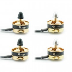 4pcs Le Todar Gold 2204 2300KV Brushless Motors for QAV250 