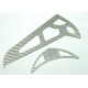 3D Silver Fiberglass Fin Set for T-REX 600EP/N 