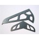 Silver Fiberglass Fin Set for T-REX 600