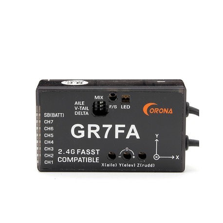 GR7FA 7CH S.BUS Receiver With Gyro Compatible Futaba FASST 