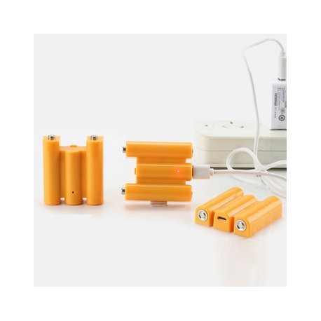 ZNTER 3 In 1 4.5V 830mAh USB Rechargeable AA Li-Po Battery