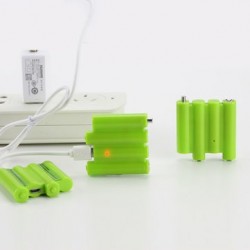 ZNTER 4 In 1 6V 310mAh USB Rechargeable AAA Li-Po Battery