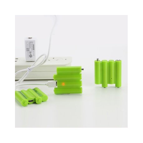 ZNTER 4 In 1 6V 310mAh USB Rechargeable AAA Li-Po Battery