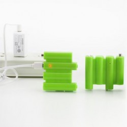 ZNTER 4 In 1 6V 740mAh USB Rechargeable AA Li-Po Battery
