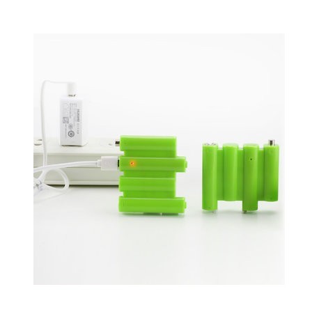 ZNTER 4 In 1 6V 740mAh USB Rechargeable AA Li-Po Battery