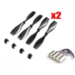 Eachine 75mm Blade Propeller Prop 8Pcs & 7x20mm Coreless 