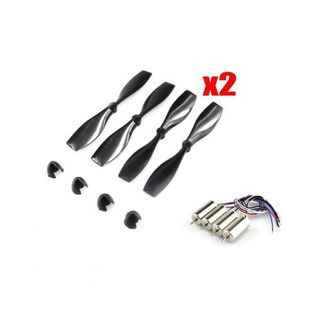 Eachine 75mm Blade Propeller Prop 8Pcs & 7x20mm Coreless 