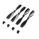 75mm Blade Propeller Prop 4Pcs for 2mm Motor Shaft DIY Micro
