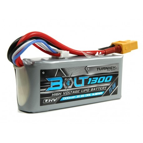 Turnigy Bolt 1300mAh 3S 11.4V 65~130C High Voltage Lipoly (LiHV)