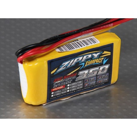 ZIPPY Compact 350mAh 3S 25C Lipo Pack 