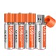4PCS SORBO 1.5V 1200mAh USB Rechargeable 1 Hour Quick