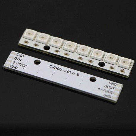 Lantian 8 x WS2812B Driving LED Lights Board Strip Built-in Full-Color For NAZE32 CC3D