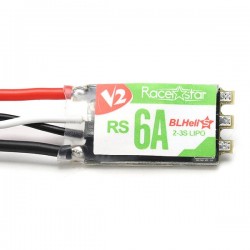 Racerstar RS6A V2 6A BB2 Blheli 2-3S Opto ESC Support Oneshot42 Multishot 16.5 Dshot600
