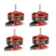 4X Racerstar Racing Edition BR1103 8000KV 1-2S Brushless Motor Red For 50 80 100 Multirotor