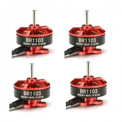 4X Racerstar Racing Edition BR1103 8000KV 1-2S Brushless Motor Red For 50 80 100 Multirotor