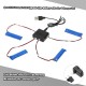 4pcs 3.7V 200mAh 30C Upgrade Lipo Battery with 4 in 1 Charger Set for Blade Inductrix Tiny Whoop