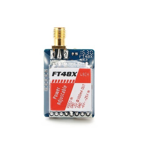 FT48X 5.8G 48CH 0.25/25/200/600mW Adjustable Video Transmitter FPV Racer VTX Raceband