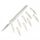 10pcs Carbon Steel Surgical Scalpel Blades & 1pc Handle