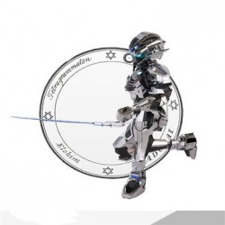 DIY Jigsaw Puzzle 3d Metal Robot Model Nano Core Bader For Kids Children Gift