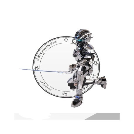 DIY Jigsaw Puzzle 3d Metal Robot Model Nano Core Bader For Kids Children Gift