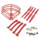 Syma X8 X8C X8W X8G Parts Set Landing Gear Blade Propeller Protect Ring for RC Quadcopter Drone parts