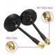 Realacc 5.8G 5dBi 3 Leaf LHCP Clover Omnidirectional FPV Antenna SMA For TX Transmitter