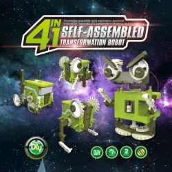 DIY002 4 in 1 Self-assembled Transformation Robot for Kids Gift Toys