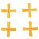 2 Pairs Racerstar 1535 38mm 4 Blade ABS Propeller 1.5mm Mounting Hole For 60-80 FPV Racing Frame